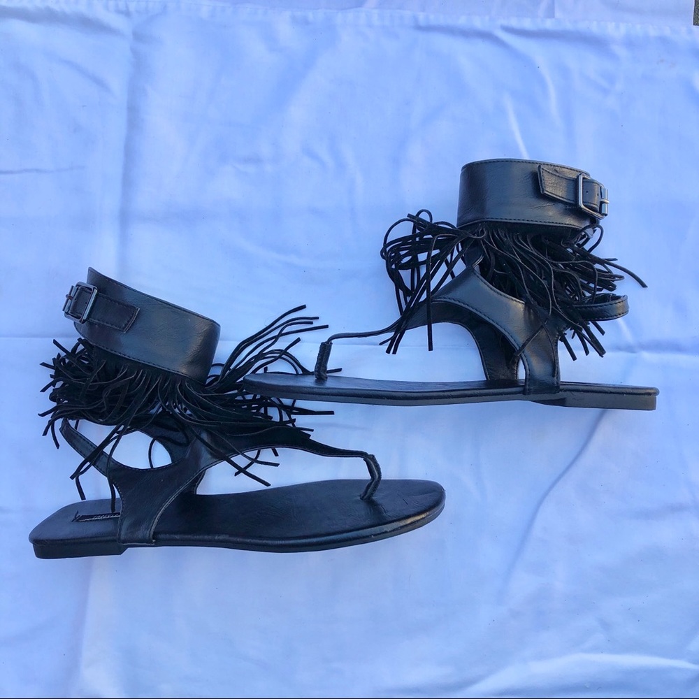 FOREVER 21 fringe sandals